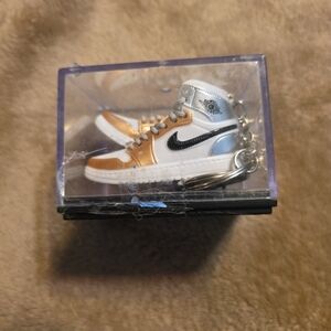 Pink Nike Air Jordan 1 Keychain Set with Display Box
